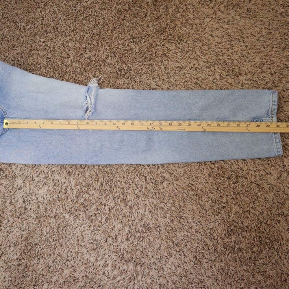 We The Free Lasso Straight Leg Jeans Button Fly Size 27 Waist 29" Inseam 30" - Picture 15 of 16